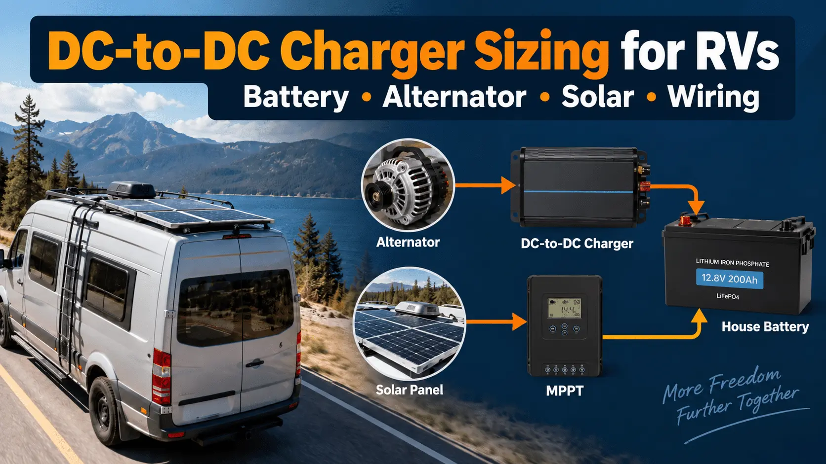 DC-to-DC charger sizing for RVs