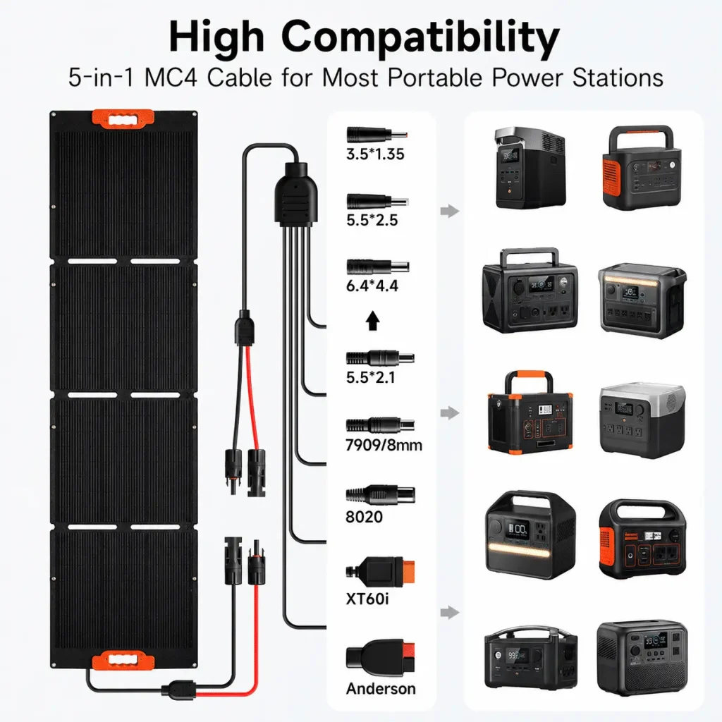 mc4 anderson power station solar cable options
