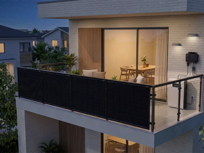 Balcony Solar System-evening