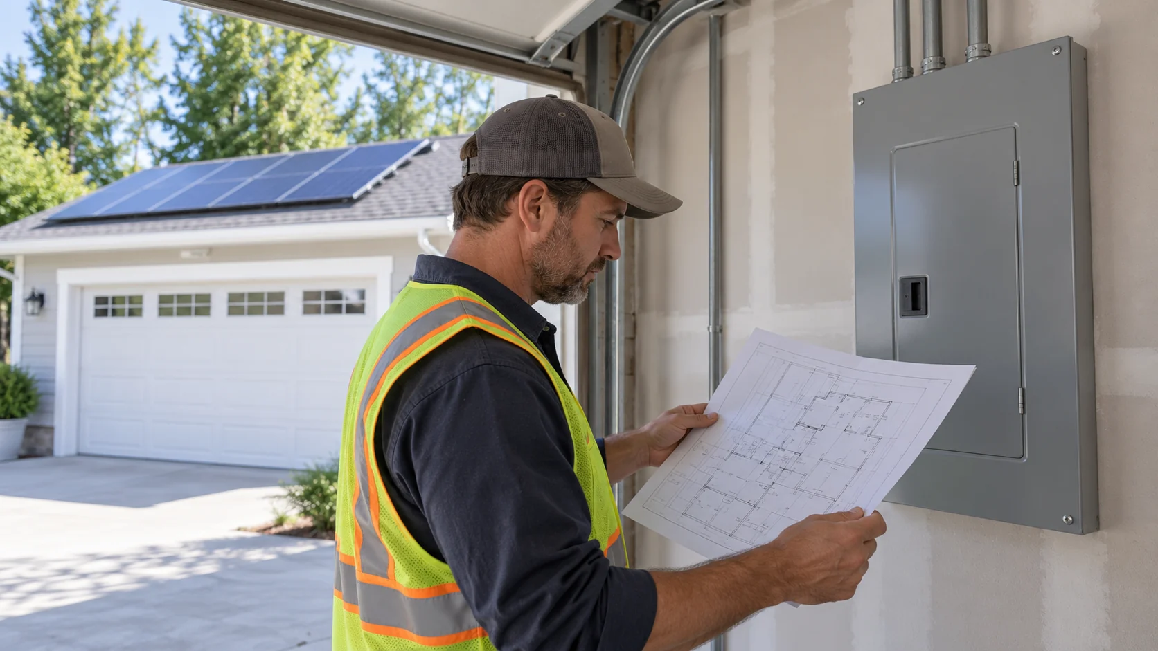 Plug-in solar subpanel review in a detached garage