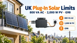 uk plug in solar power limits g98